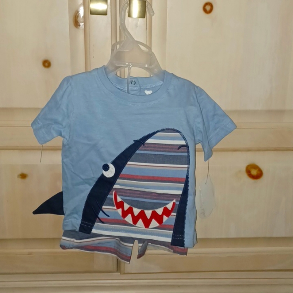 Boy's 2pc Shark Set